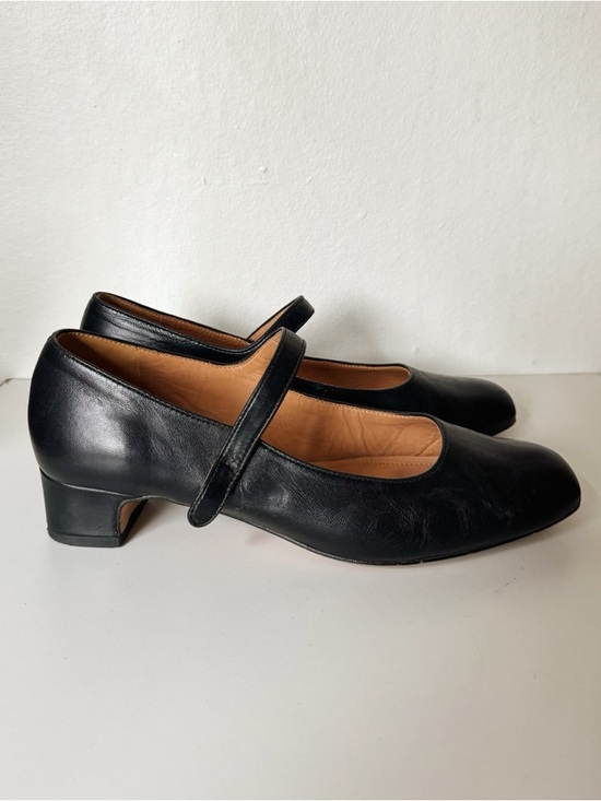 Balagan Studio Shoes - Black Italian Leather Mary Jane Heels